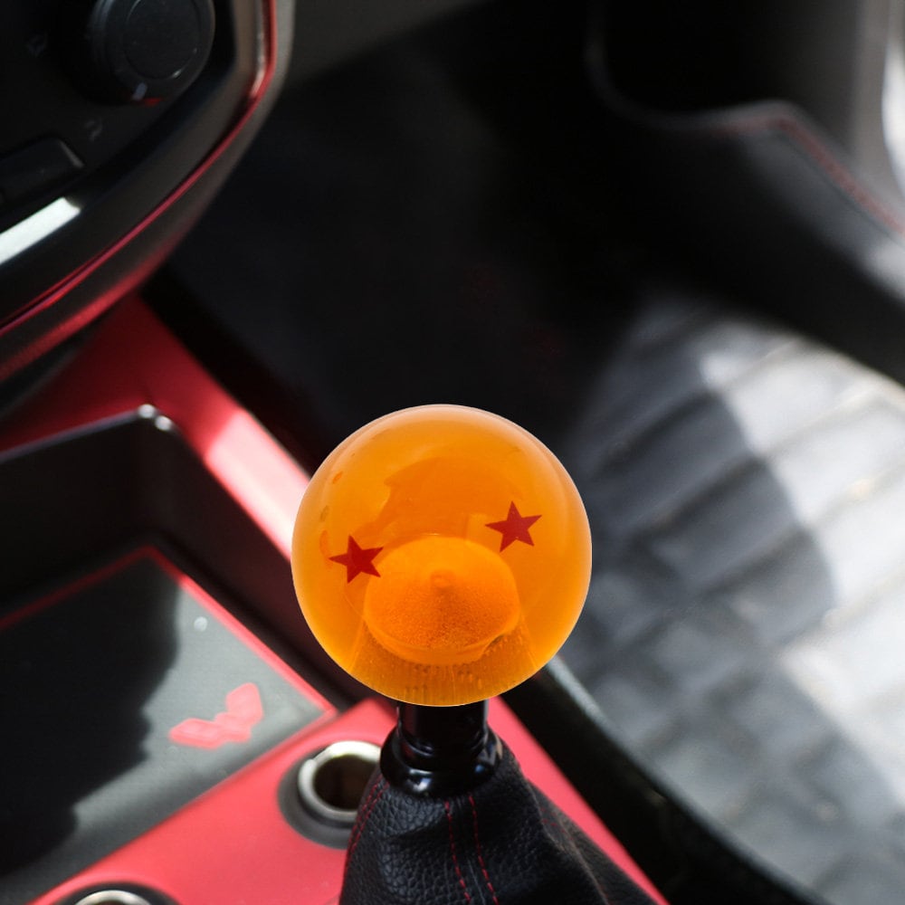 Brand New 2 Star Orange Dragon ball Z Custom 54mm Shift Knob M8x1.25 M10x1.5 M10x1.25 M12x1.25