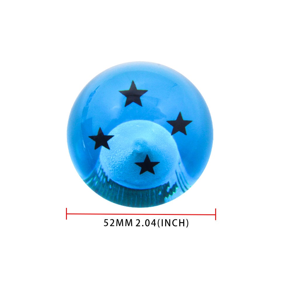 Brand New 4 Star Blue Dragon ball Z Custom 54mm Shift Knob M8x1.25 M10x1.5 M10x1.25 M12x1.25