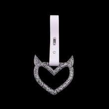 Load image into Gallery viewer, Brand New Devil Demon Heart Silver JDM TSURIKAWA Ring Subway Train Bus Handle Strap Charm Drift