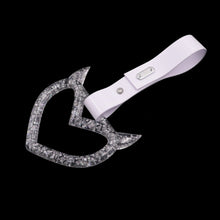 Load image into Gallery viewer, Brand New Devil Demon Heart Silver JDM TSURIKAWA Ring Subway Train Bus Handle Strap Charm Drift