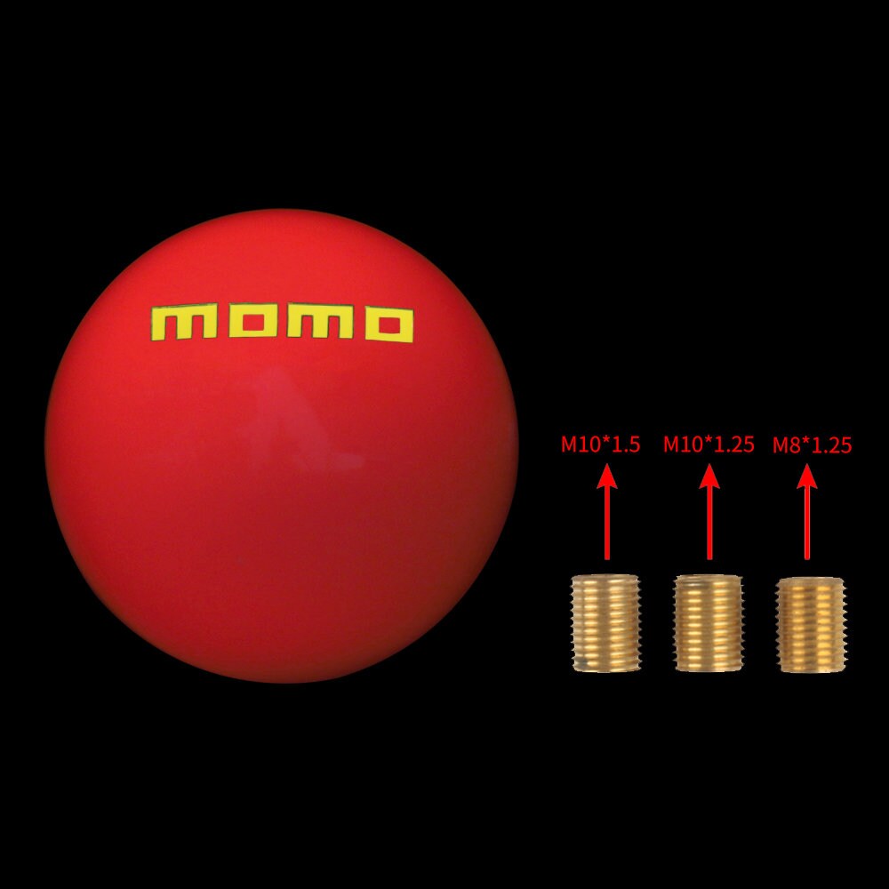 Brand New Universal Momo JDM Glow In The Dark Red Round Ball Shift Knob For Toyota Scion Wrx Subaru M12X1.25 M8 M10 M12 Thread