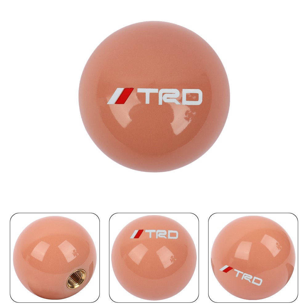 Brand New Universal TRD JDM Glow In The Dark Red Round Ball Shift Knob For Toyota Scion Wrx Subaru M12X1.25 M8 M10 M12 Thread