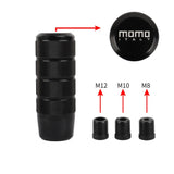 Brand New Universal MOMO Black Aluminum Manual Gear Stick Shift Knob Shifter Lever Head