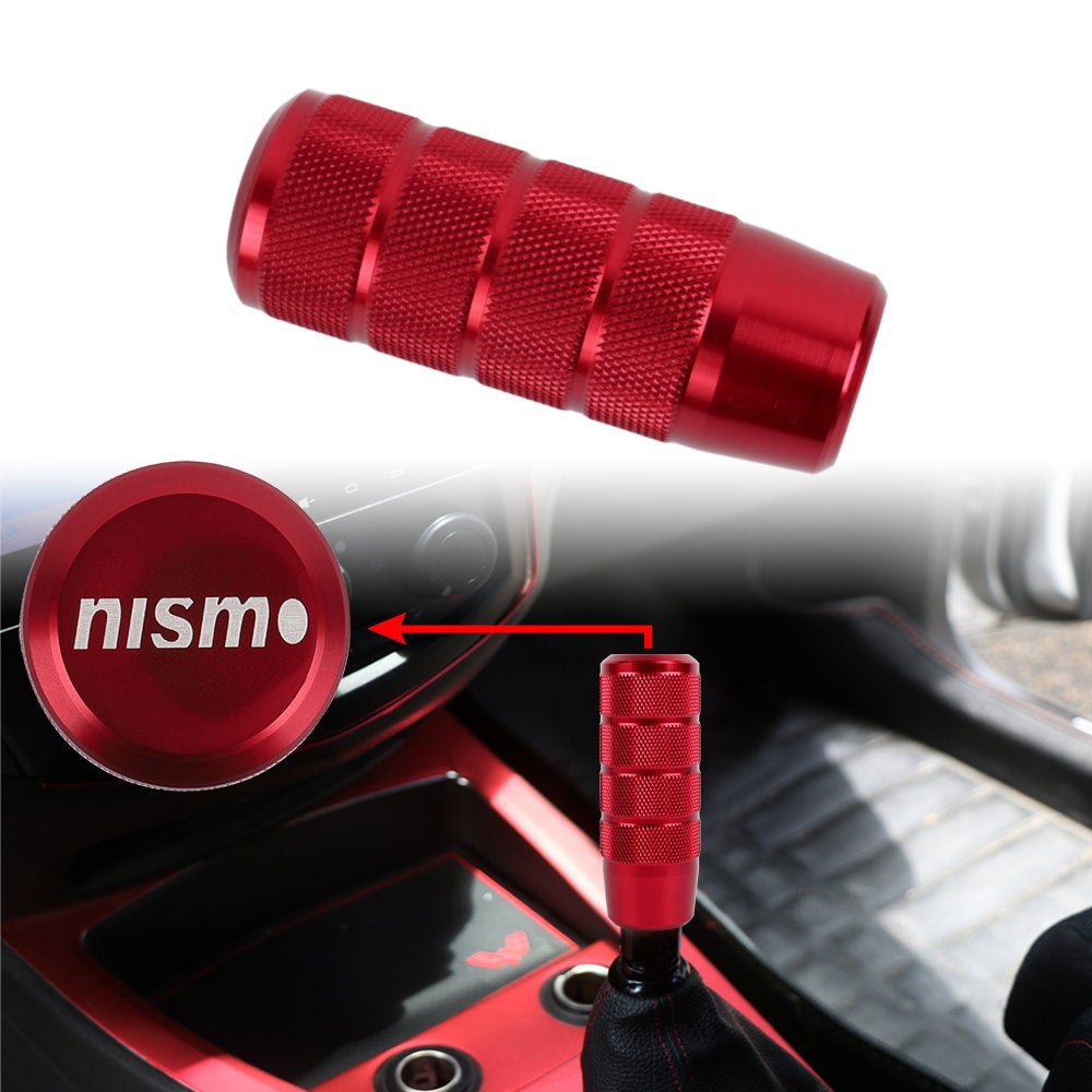 Brand New Universal Nismo Red Aluminum Manual Gear Stick Shift Knob Shifter Lever Head