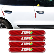 Load image into Gallery viewer, Brand New 4PCS JDM Real Carbon Fiber Car Trunk Side Fenders Door Badge Scratch Guard Sticker