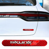 Brand New 1PCS Skunk2 Real Carbon Fiber Car Trunk Side Fenders Door Badge Scratch Guard Sticker