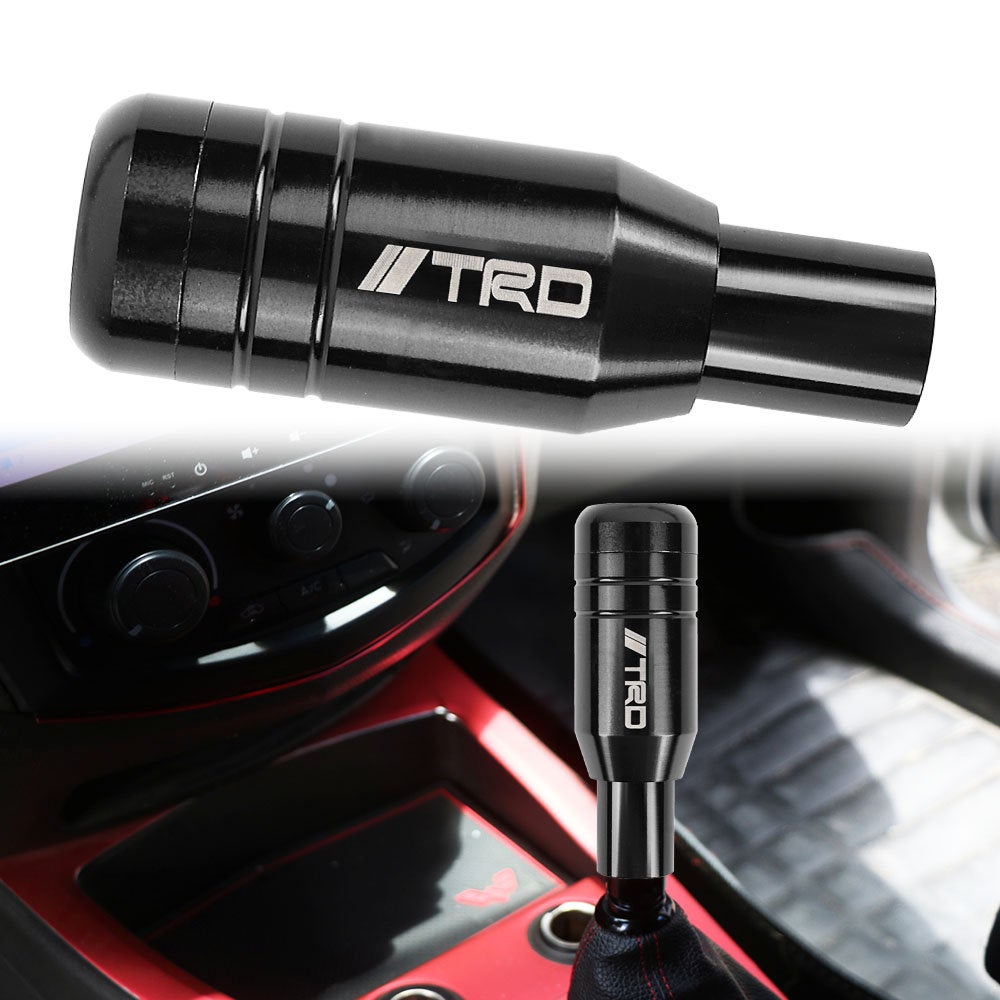 Brand New Universal JDM TRD Aluminum Black Automatic Gear Stick Shift Knob Lever Shifter