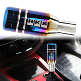 Brand New Universal JDM HKS Aluminum Burnt Blue Automatic Gear Stick Shift Knob Lever Shifter