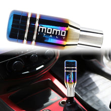 Load image into Gallery viewer, Brand New Universal JDM Momo Aluminum Burnt Blue Automatic Gear Stick Shift Knob Lever Shifter