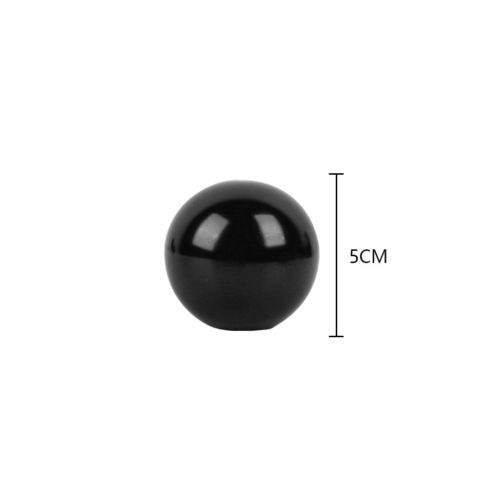 Brand New Universal Momo Black Aluminum Round Ball Shift Knob Manual Car Racing Gear Shifter M8 M10 M12