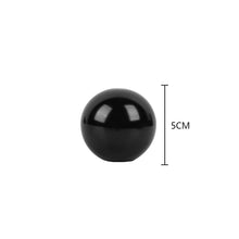 Load image into Gallery viewer, Brand New Universal Momo Black Aluminum Round Ball Shift Knob Manual Car Racing Gear Shifter M8 M10 M12