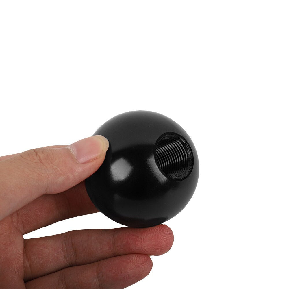 Brand New Universal Momo Black Aluminum Round Ball Shift Knob Manual Car Racing Gear Shifter M8 M10 M12