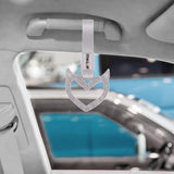 Brand New Devil TRD Demon Heart Silver JDM TSURIKAWA Ring Subway Train Bus Handle Strap Charm Drift