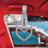 Brand New Devil HKS Demon Heart Silver JDM TSURIKAWA Ring Subway Train Bus Handle Strap Charm Drift