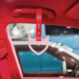 Brand New Devil Demon Heart Pink JDM TSURIKAWA Ring Subway Train Bus Handle Strap Charm Drift