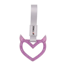 Load image into Gallery viewer, Brand New Devil TRD Demon Heart Purple JDM TSURIKAWA Ring Subway Train Bus Handle Strap Charm Drift