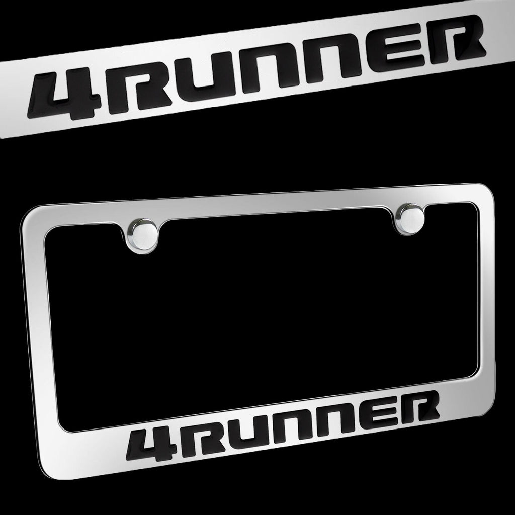 Brand New 1PCS 4RUNNER Chrome Plated Brass License Plate Frame Officially Licensed