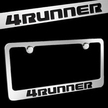 Load image into Gallery viewer, Brand New 1PCS 4RUNNER Chrome Plated Brass License Plate Frame Officially Licensed