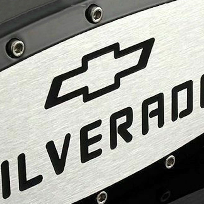 Brand New Chevrolet Silverado Black Tow Hitch Cover Plug Cap 2" Trailer Receiver Engraved Billet Allen Bolts Official Licensed Products