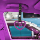 Brand New Broken Heart Shape Purple JDM TSURIKAWA Ring Subway Train Bus Handle Strap Charm Drift