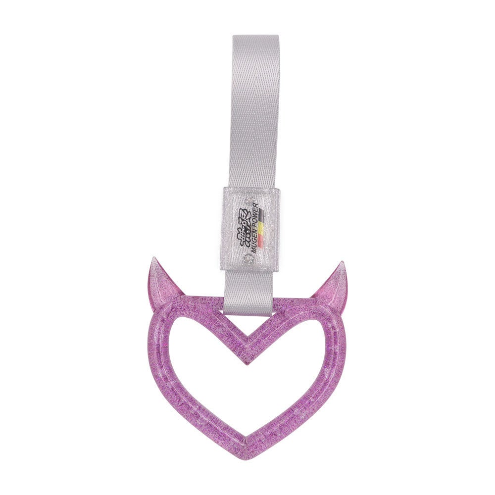 Brand New Devil Mugen Demon Heart Purple JDM TSURIKAWA Ring Subway Train Bus Handle Strap Charm Drift