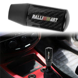 Brand New Universal Ralliart Black Carbon Fiber Manual Gear Stick Shift Knob Lever Shifter M12 M10 M8