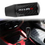 Brand New Universal Nismo Black Carbon Fiber Manual Gear Stick Shift Knob Lever Shifter M12 M10 M8