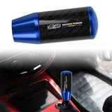 Brand New Universal Mugen Blue Carbon Fiber Manual Gear Stick Shift Knob Lever Shifter M12 M10 M8