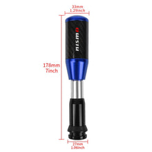 Load image into Gallery viewer, Brand New Universal Nismo Blue Carbon Fiber Automatic Gear Shift Knob Shifter Lever Head