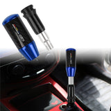 Brand New Universal Mugen Blue Carbon Fiber Automatic Gear Shift Knob Shifter Lever Head