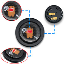 Load image into Gallery viewer, Brand New Universal Jdm Domo Car Horn Button Steering Wheel Center Cap Carbon Fiber