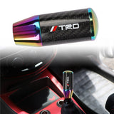 Brand New Universal TRD Neo-Chrome Carbon Fiber Manual Gear Stick Shift Knob Lever Shifter M12 M10 M8