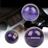 Brand New Universal Bride Pearl Purple Round Ball Shift Knob Car Gear MT Manual Shifter