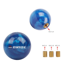 Load image into Gallery viewer, Brand New Universal Bride Pearl Blue Round Ball Shift Knob Car Gear MT Manual Shifter