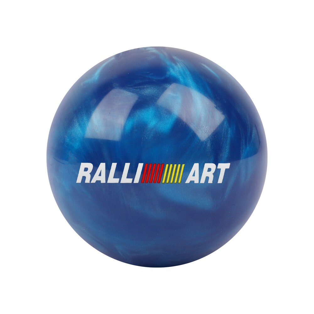 Brand New Universal Ralliart Pearl Blue Round Ball Shift Knob Car Gear MT Manual Shifter