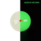 Brand New Jdm Ralliart Universal Glow In the Dark Green Round Ball Shift Knob M8 M10 M12 Adapter