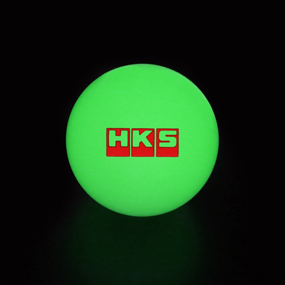 Brand New Jdm HKS Universal Glow In the Dark Green Round Ball Shift Knob M8 M10 M12 Adapter