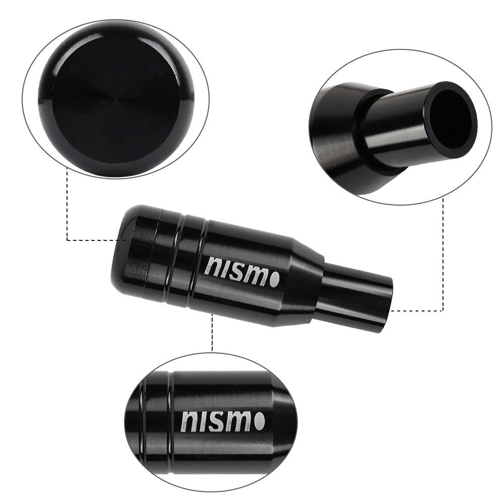 Brand New Universal JDM Nismo Aluminum Black Automatic Gear Stick Shift Knob Lever Shifter