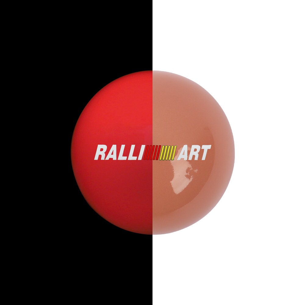 Brand New Jdm Ralliart Universal Glow In the Red Round Ball Shift Knob M8 M10 M12 Adapter