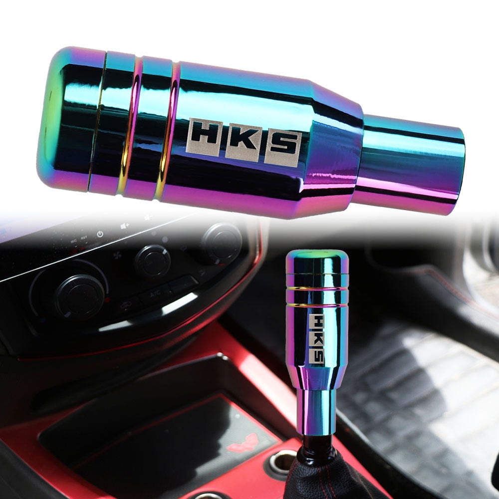 Brand New Universal JDM HKS Aluminum Neo-Chrome Automatic Gear Stick Shift Knob Lever Shifter