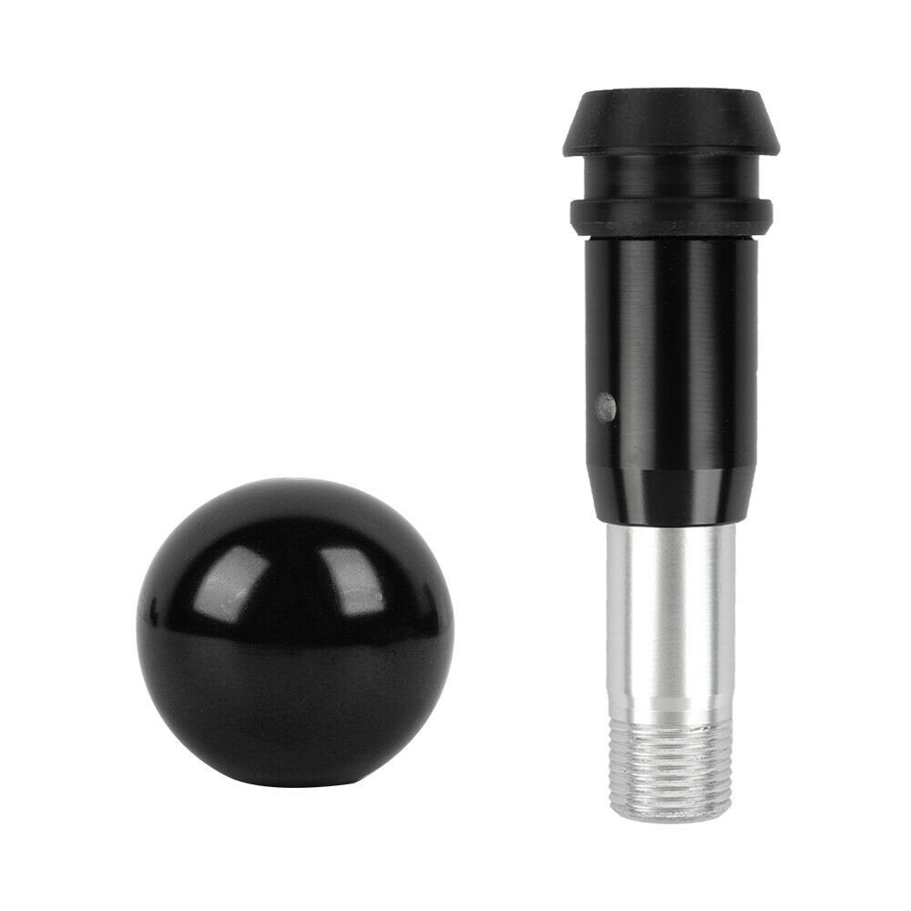 Brand New Universal Black Aluminum Round Ball Shift Knob Manual Car Racing Gear Shifter M8 M10 M12