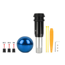 Load image into Gallery viewer, Brand New Universal Blue Aluminum Round Ball Shift Knob Manual Car Racing Gear Shifter M8 M10 M12