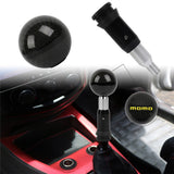 Brand New Momo Automatic Car Gear Shift Knob Round Ball Shape Black Real Carbon Fiber