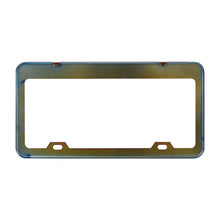 Load image into Gallery viewer, Brand New 2PCS HKS Neo Chrome Stainless Steel License Plate Frame W/ Screw Caps