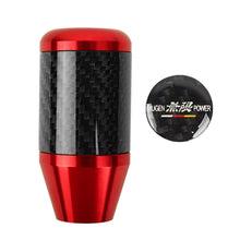 Load image into Gallery viewer, Brand New Universal Mugen Red Real Carbon Fiber Racing Gear Stick Shift Knob For MT Manual M12 M10 M8