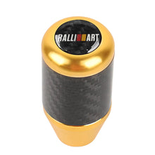 Load image into Gallery viewer, Brand New Universal Ralliart Gold Real Carbon Fiber Racing Gear Stick Shift Knob For MT Manual M12 M10 M8