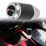 Brand New Universal TRD Silver Real Carbon Fiber Racing Gear Stick Shift Knob For MT Manual M12 M10 M8