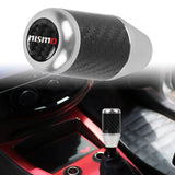 Brand New Universal Nismo Silver Real Carbon Fiber Racing Gear Stick Shift Knob For MT Manual M12 M10 M8