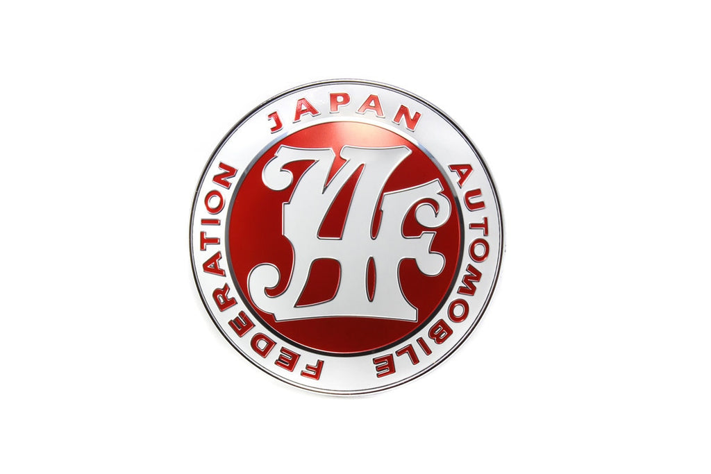 Brand New Universal Japan Automobile Federation JDM JAF Red Emblem Badge For Toyota Front Grille