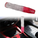 Brand New Universal 25CM VIP 250mm Transparent Manual Clear / Red Twist Crystal Bubble Racing Gear Shift Knob